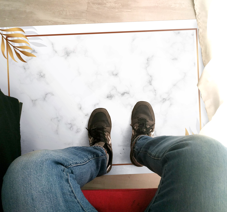 Marble Elegance marble vinyl rug - TenStickers