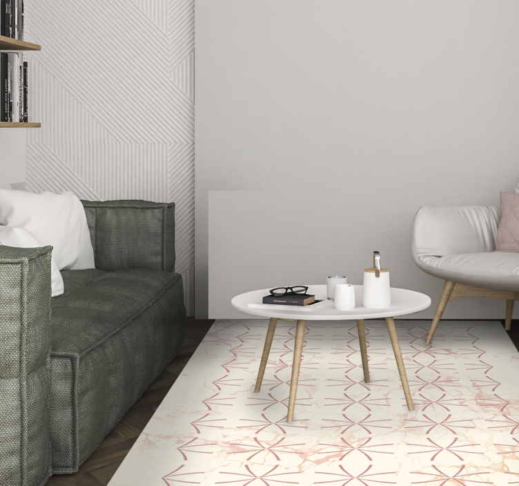 Marble water jet mosaic floor tiles - TenStickers