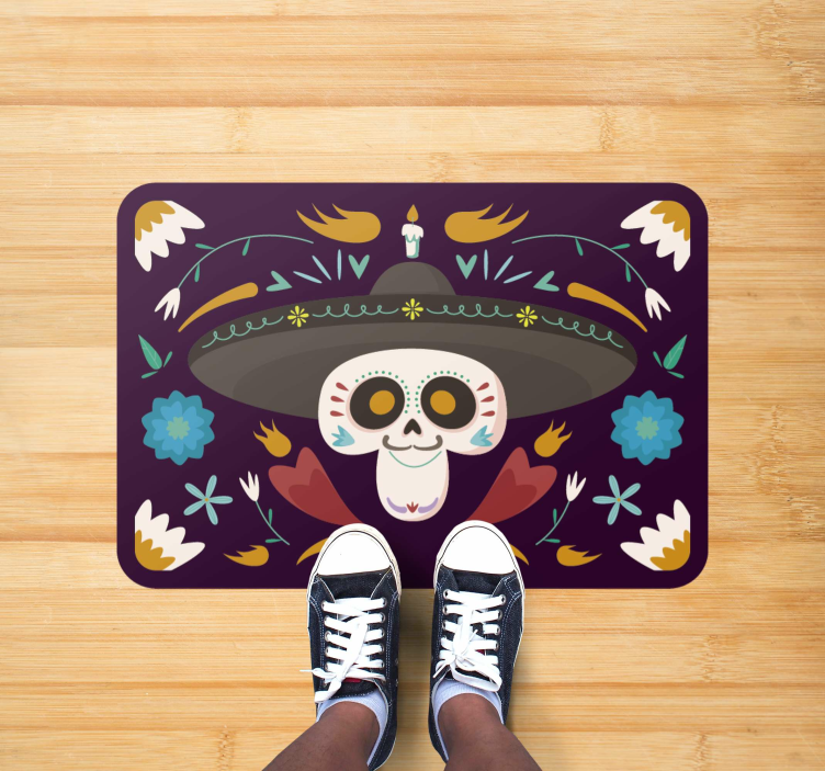 Mexican style halloween rugs - TenStickers