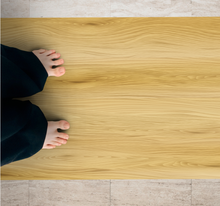 Organic Timber Surface wood vinyl rug - TenStickers