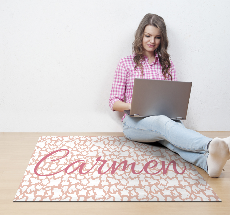 Personalized Animal Print custom floor mat - TenStickers