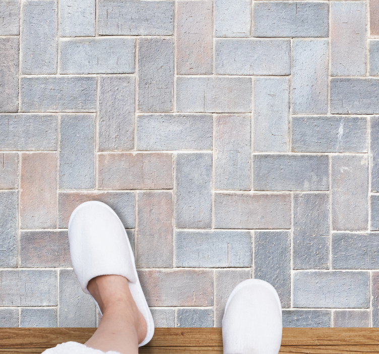 Pure rock tile effect tile carpet - TenStickers