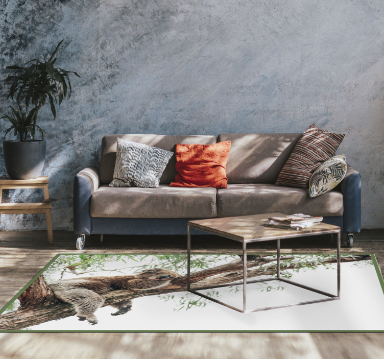 Sleeping Koala animal vinyl rug - TenStickers