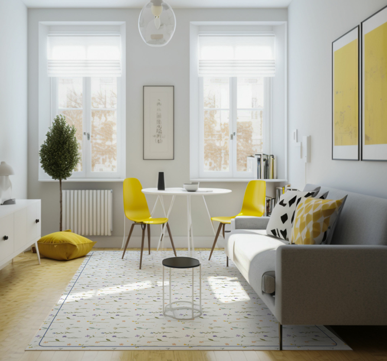 Small spring twigsSmall spring branches nature rug - TenStickers