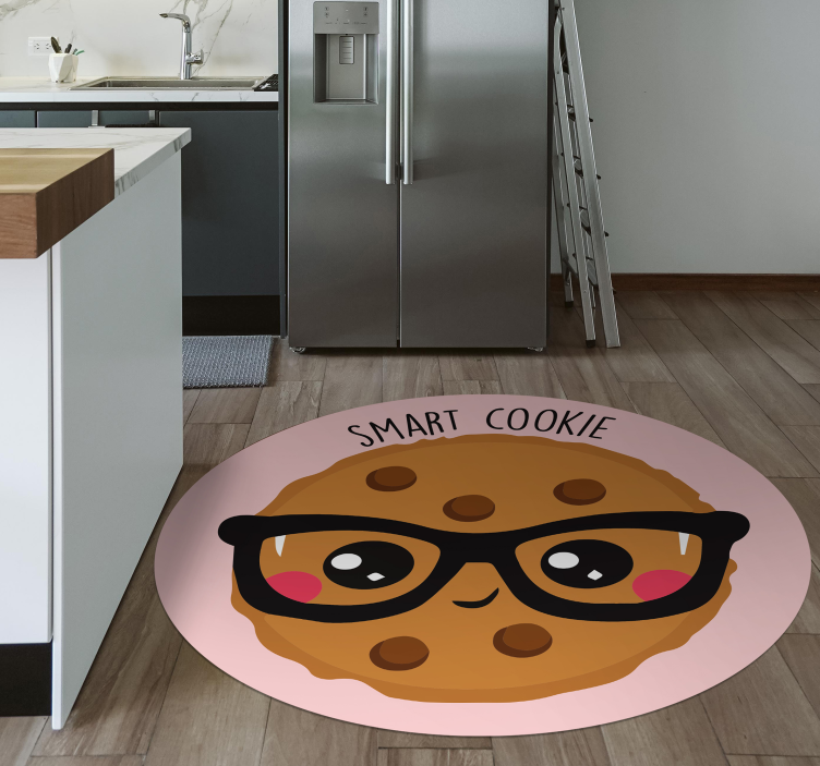 Smart cookie drawing custom rug - TenStickers