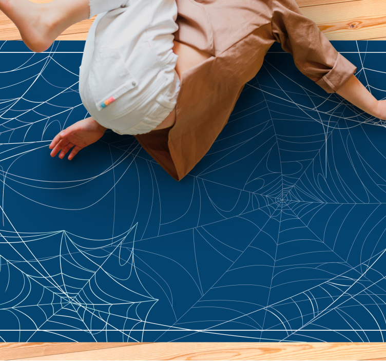 Spider Webs Pattern halloween vinyl rug - TenStickers