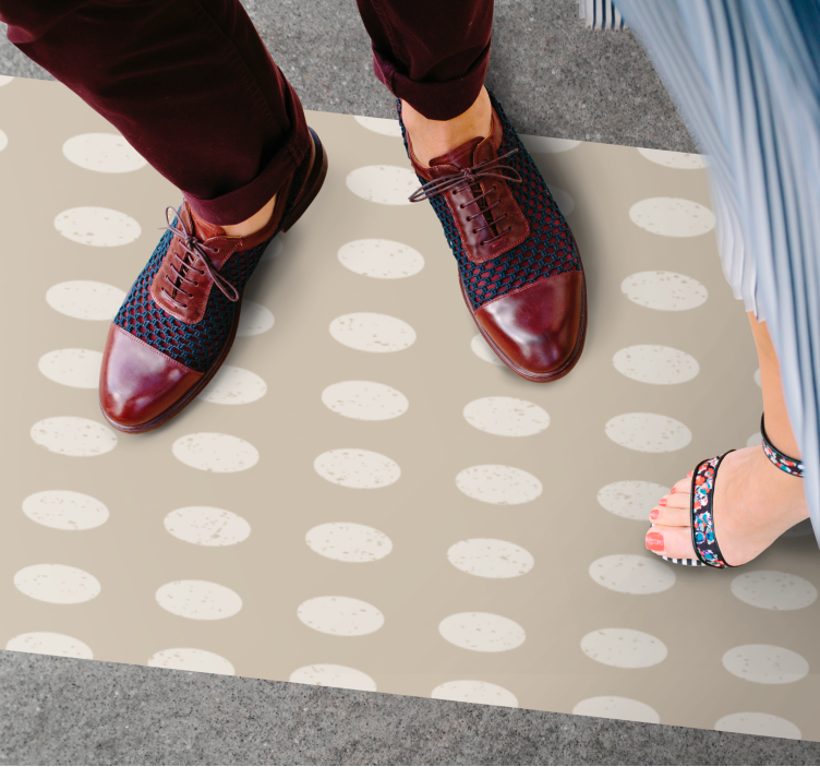 Spotted Pattern textured vinyl rug - TenStickers