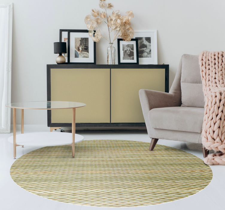 Straw texture rug ethnic runner rug - TenStickers