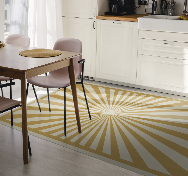 Sunburst rug modern design - TenStickers