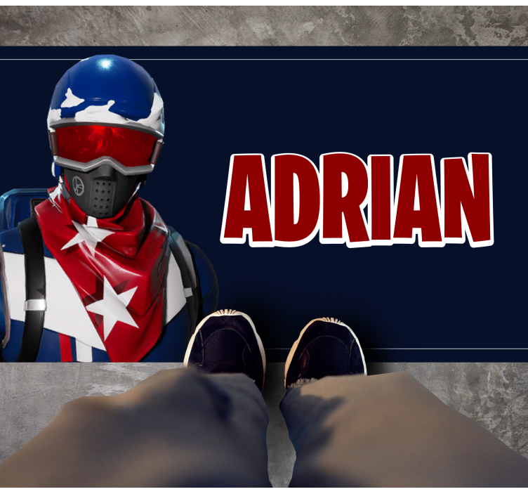 Custom hero design vinyl rug - TenStickers