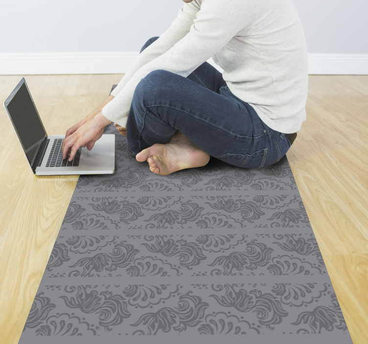Textured Elegance textured vinyl rug - TenStickers