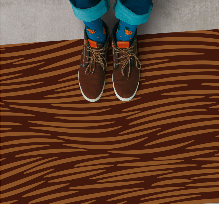 Wood Grain Texture animal print vinyl rug - TenStickers