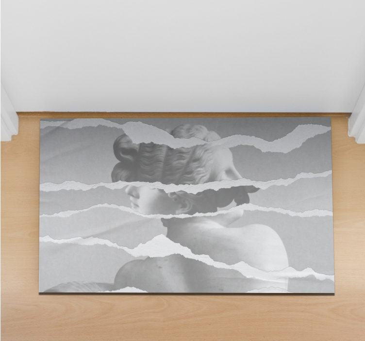 Torn paper effect vinyl rug - TenStickers