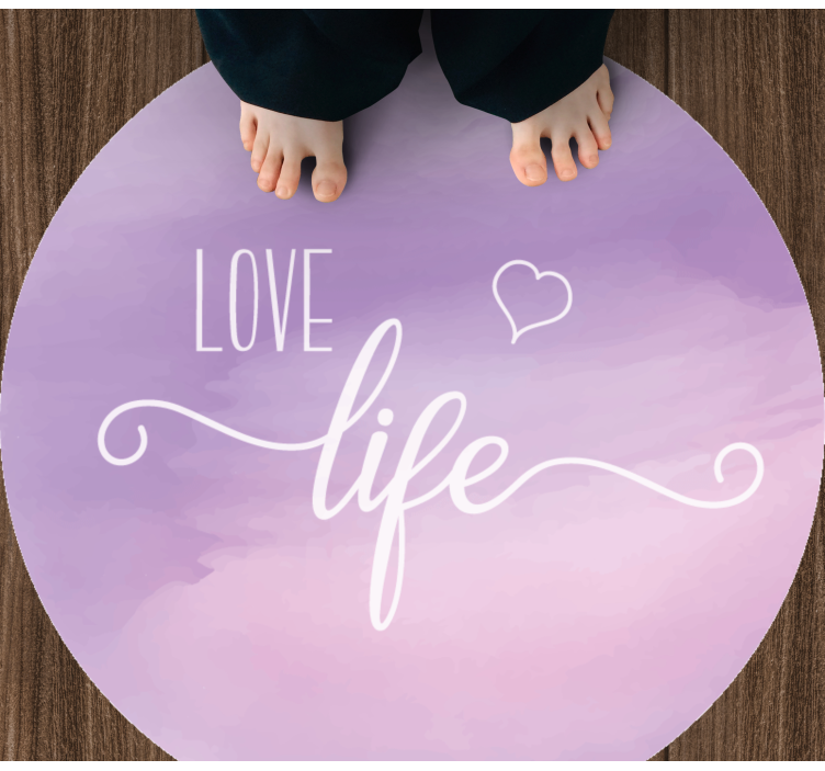 Value life custom vinyl rug - TenStickers