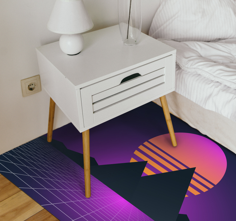 Vintage and retro sun modern rug - TenStickers
