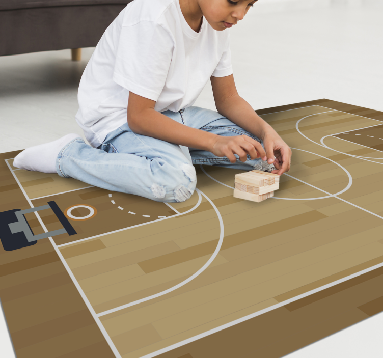 Vinyl rug for basketball teens - TenStickers