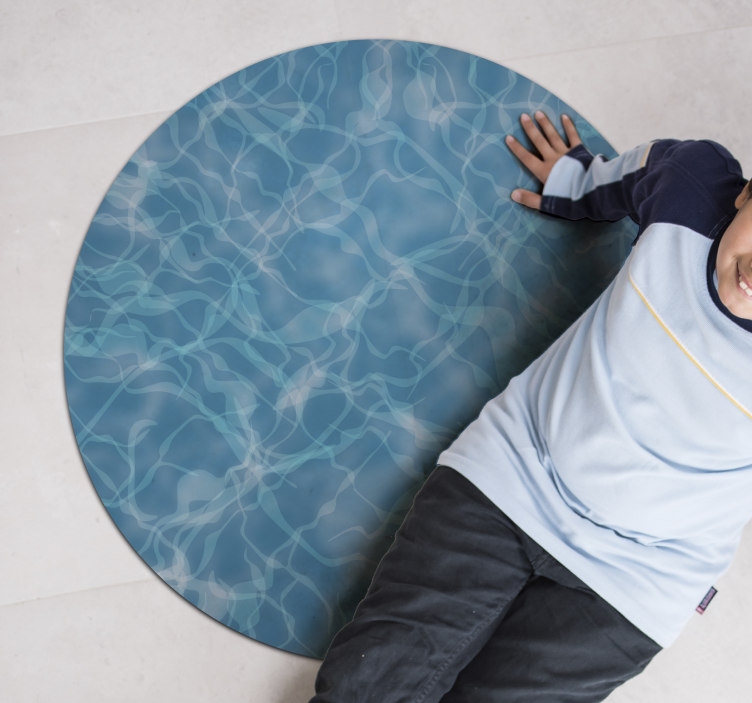 vinyl rug swimming pool nature rug - TenStickers