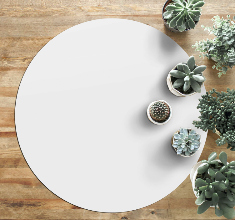 White background modern vinyl rug - TenStickers