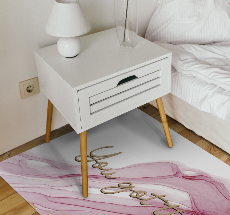 You Got This custom vinyl rug - TenStickers