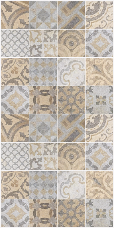 Cement "Arancioni" kitchen vinyl rug - TenStickers