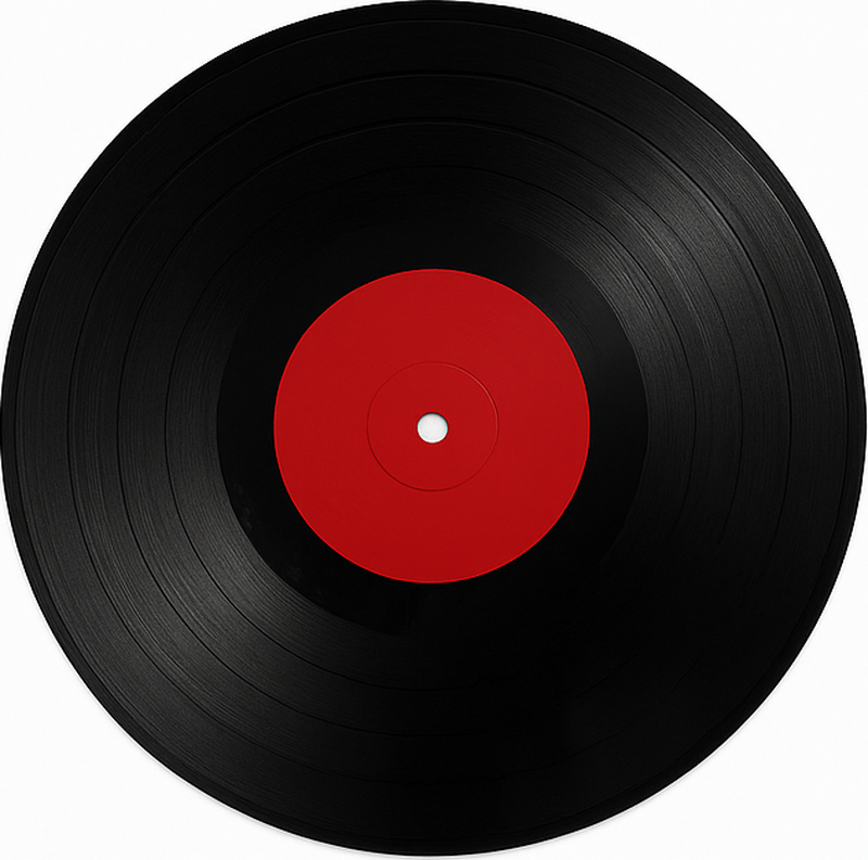 Colossal Vinyl Record dining room vinyl rug - TenStickers