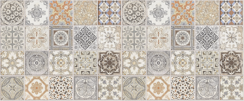 Persian Tiles CREARREDA mosaic vinyl rug - TenStickers