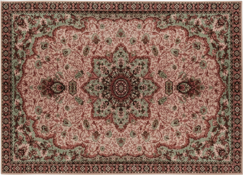 Living room vinyl rug vintage rose design - TenStickers