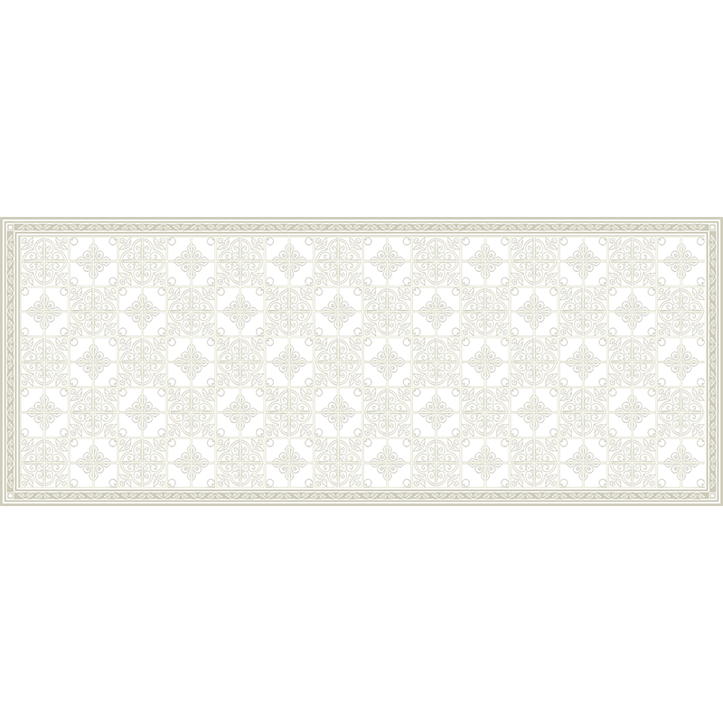 Classic vanilla kitchen vinyl rug - TenStickers
