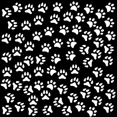 White animal prints animal vinyl rug - TenStickers