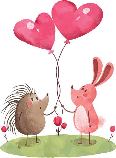 Animal vinyl rug adorable animal friends - TenStickers