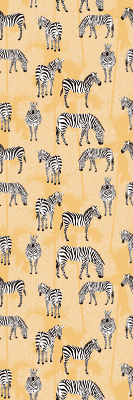 Animal vinyl rug zebra print - TenStickers