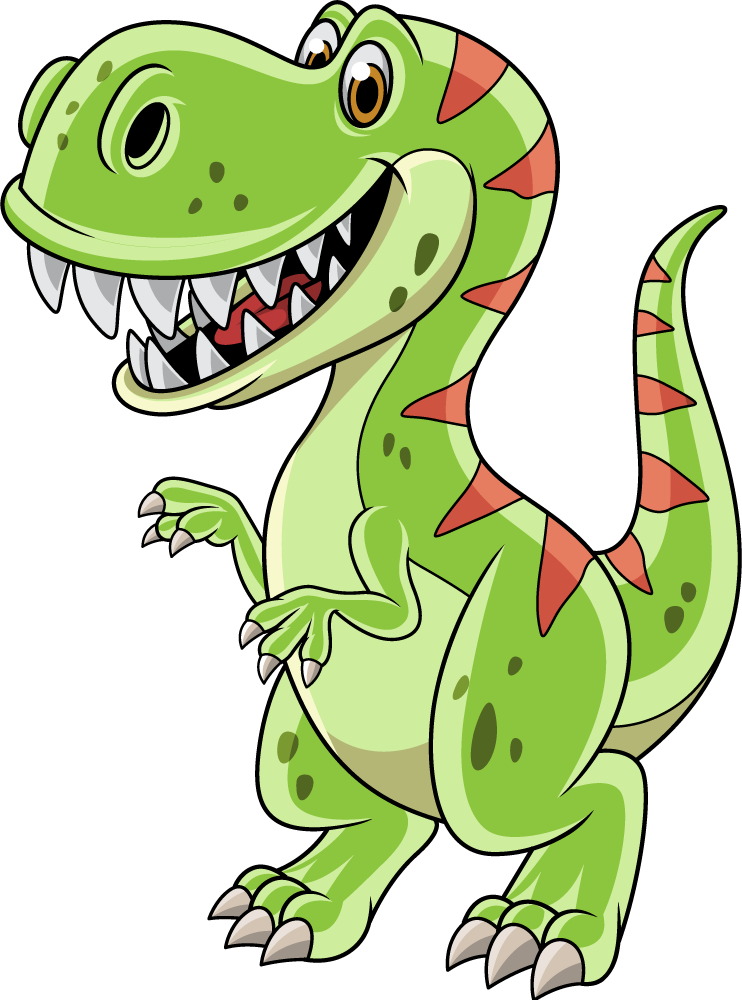 Animal vinyl rug cartoon tyrannosaurus rex - TenStickers