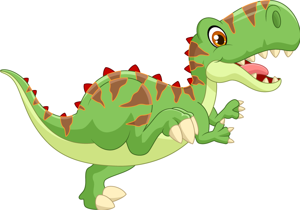 Animal vinyl rug friendly dinosaur character - TenStickers