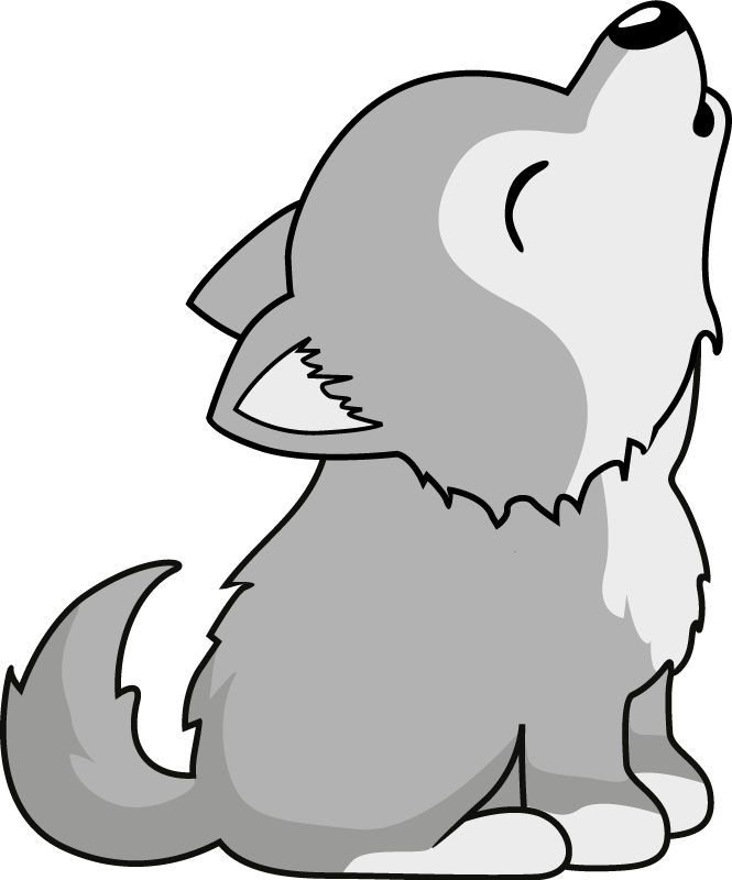 Animal vinyl rug howling dog design - TenStickers