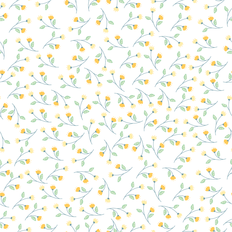 Flower vinyl rug in spring style - TenStickers