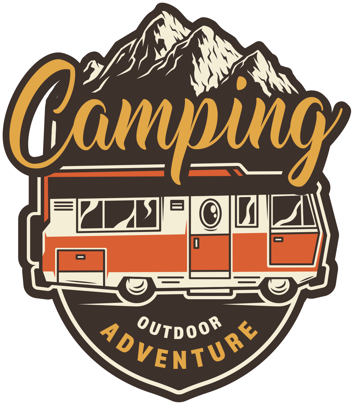 Flower vinyl rug for motorhome camping fun - TenStickers