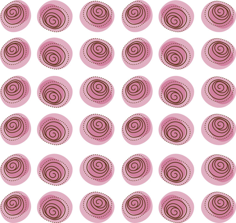 Flower vinyl rug in pink floral design - TenStickers