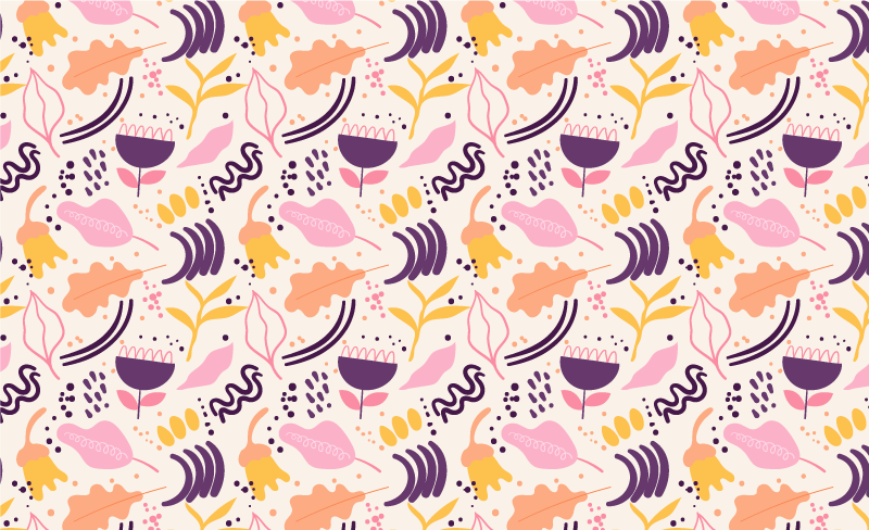 Flower vinyl rug lively floral inspiration - TenStickers