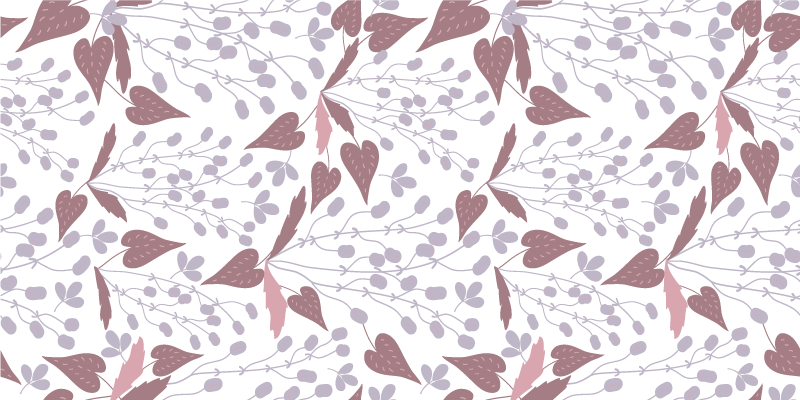 Flower vinyl rug with pastel vintage floral pattern - TenStickers