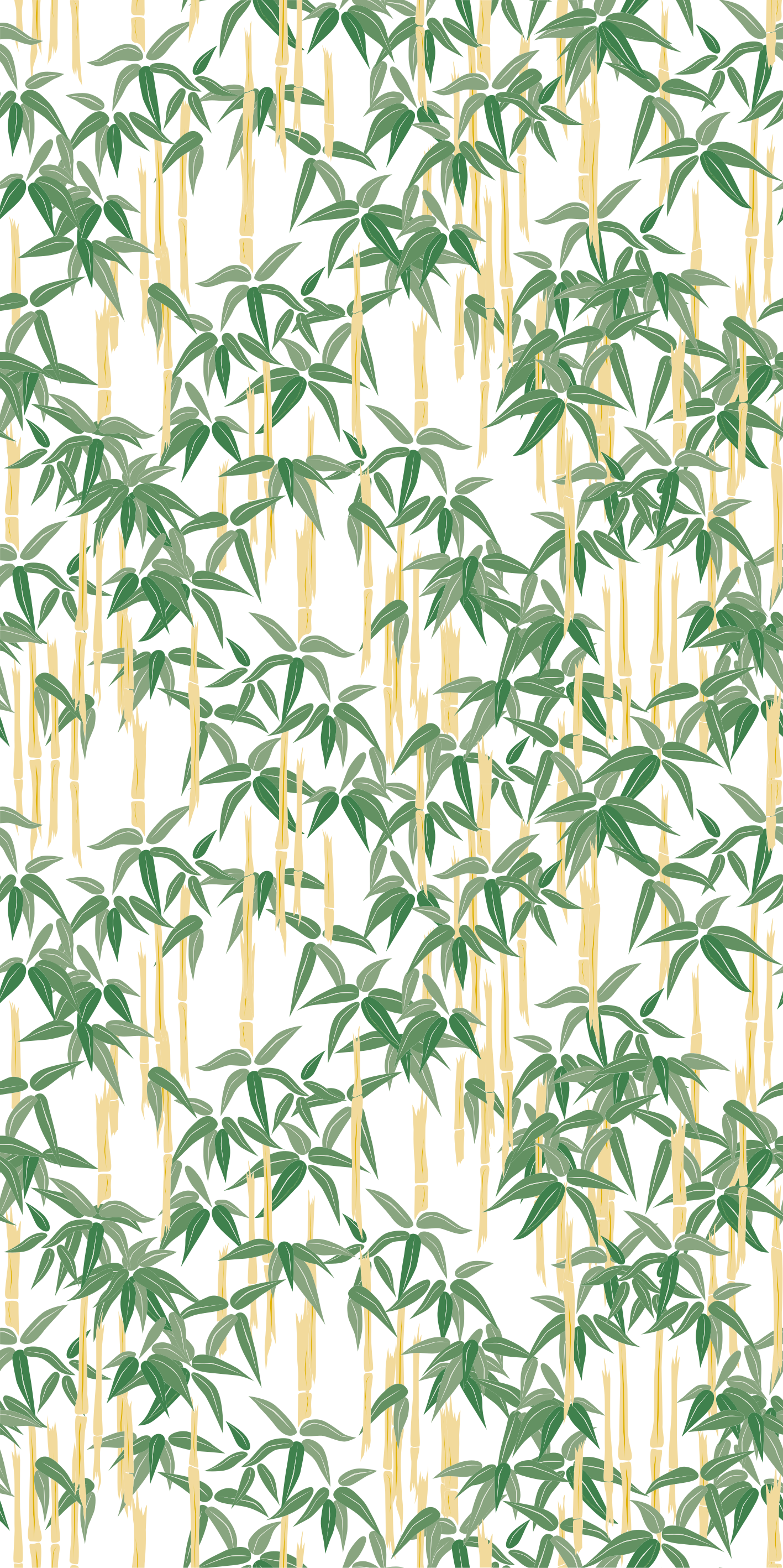 Flower vinyl rug bamboo branches for window - TenStickers