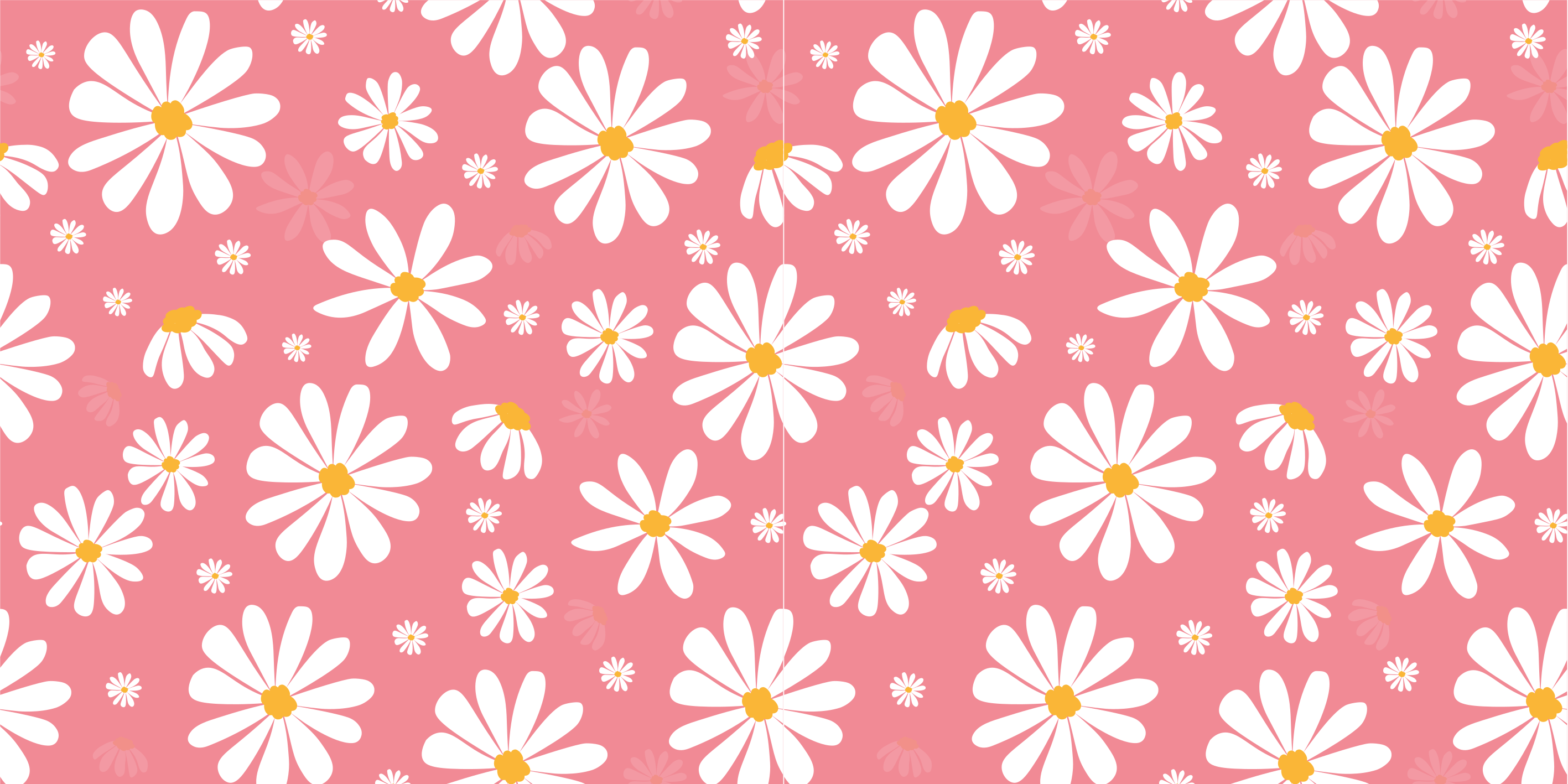 Vintage daisy flowers flower vinyl rug - TenStickers