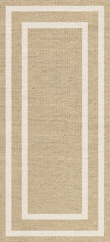 Minimalist vinyl rug in natural woven tan texture - TenStickers
