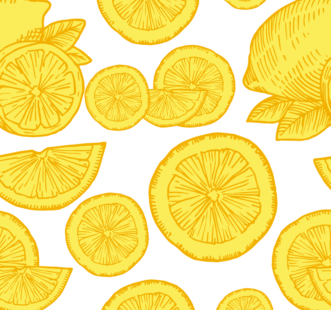 Kitchen vinyl rug orange and lemon design - TenStickers