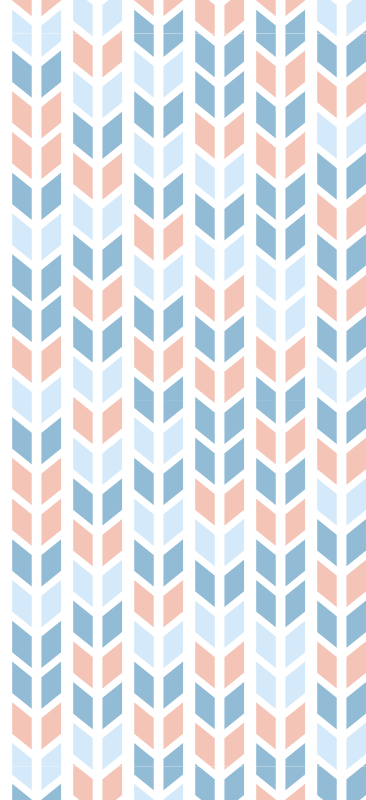 Kitchen vinyl rug with nordic style vertical arrows - TenStickers