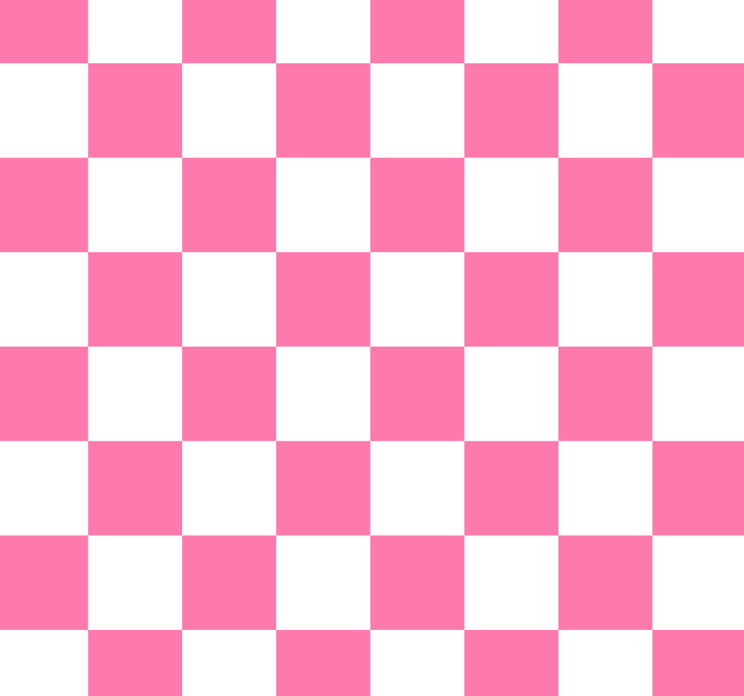 Pink checked kitchen vinyl rug - TenStickers