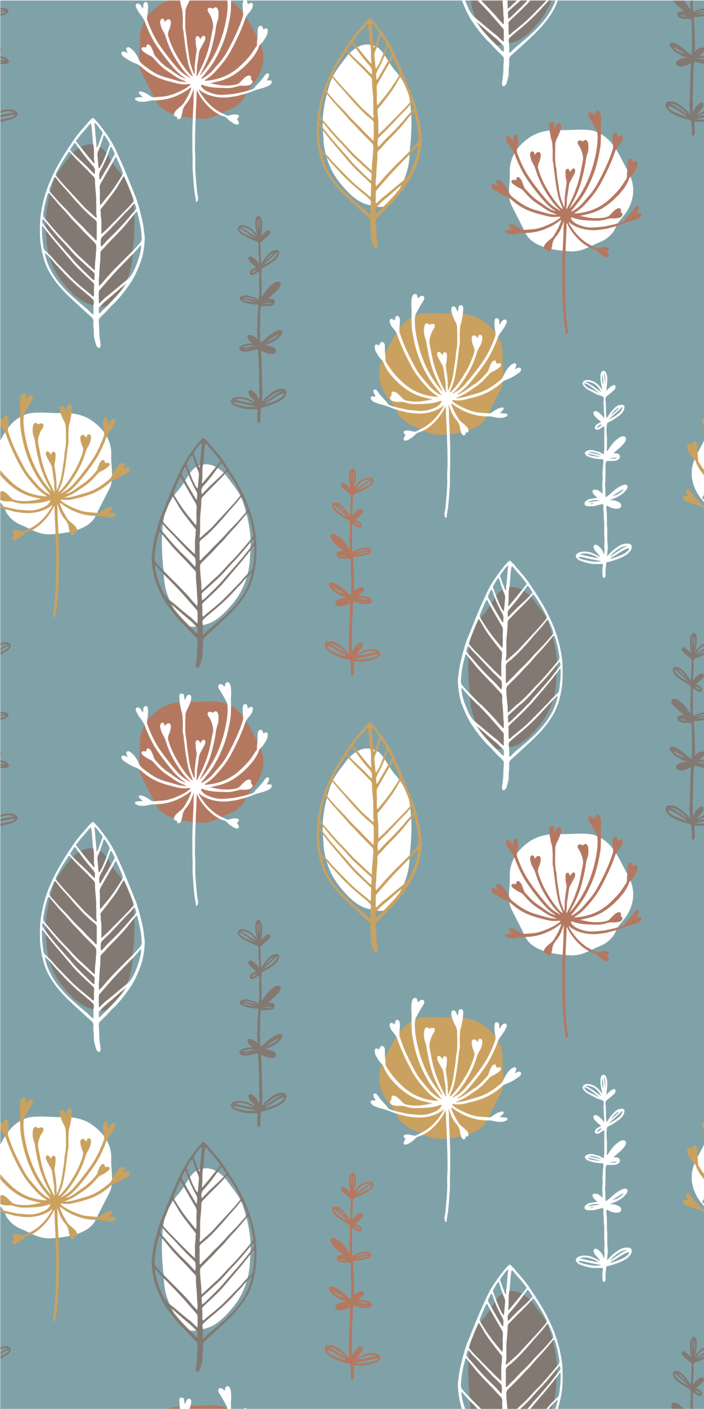 Nordic park kitchen vinyl rug - TenStickers