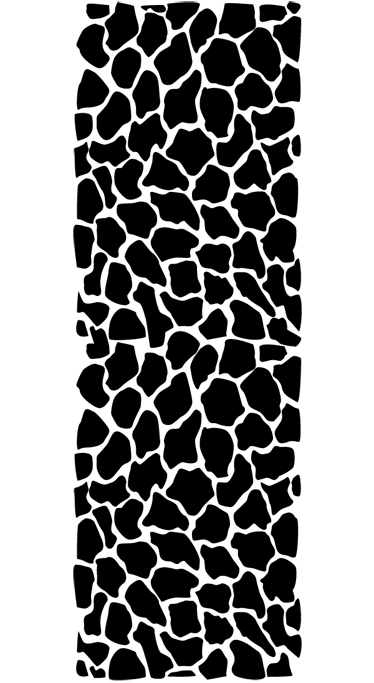 Giraffe print bathroom vinyl rug - TenStickers
