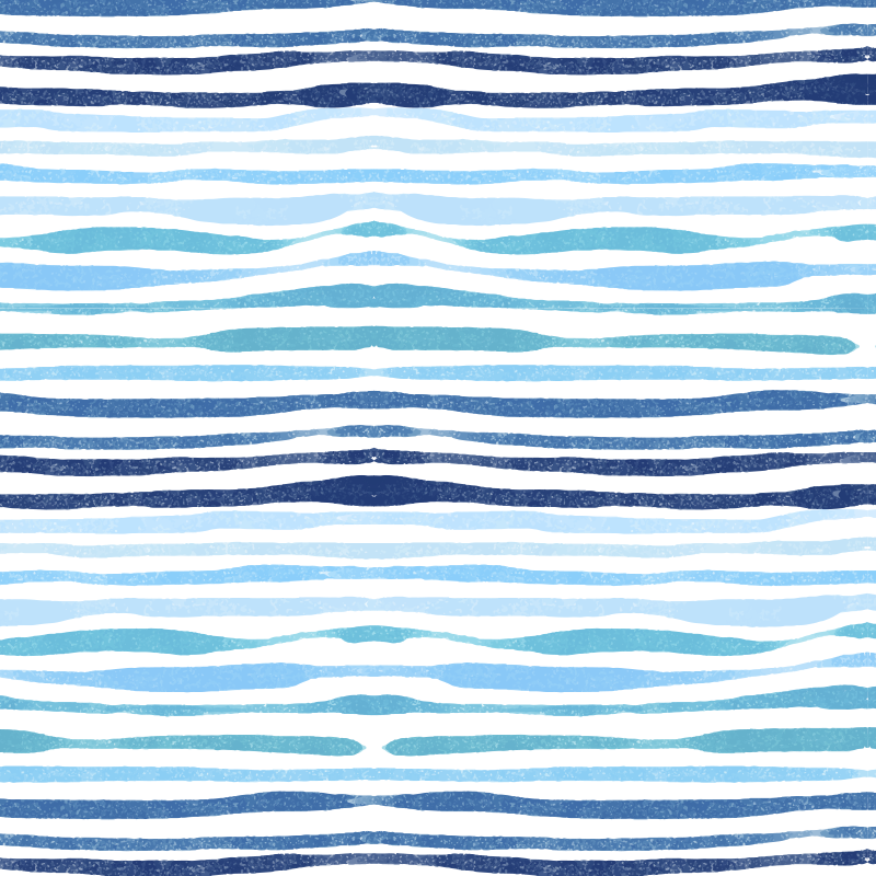 Bathroom vinyl rug in blue vertical stripes - TenStickers