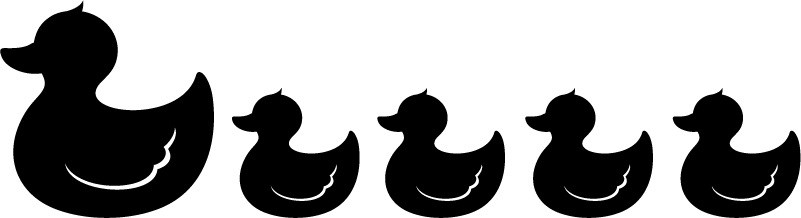 Bathroom vinyl rug rubber duck design - TenStickers