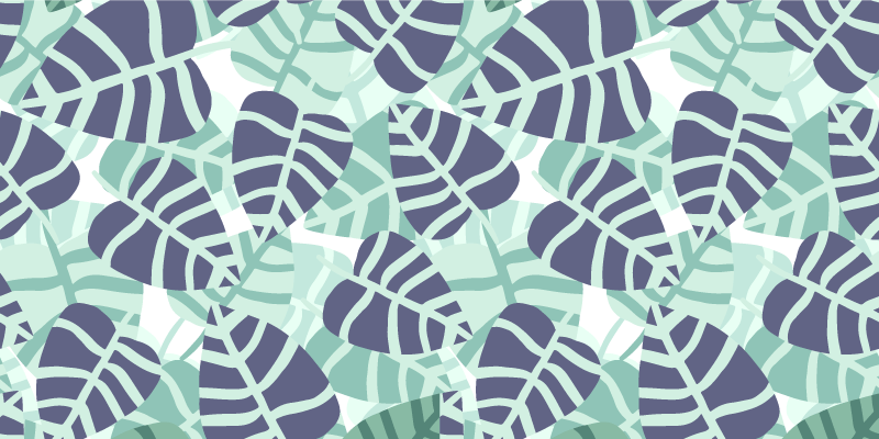 Flower vinyl rug with vibrant tropical flowers pattern - TenStickers